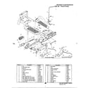 Murray 46300X5B mower suspension 46" tractors diagram