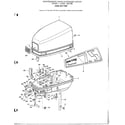 Mercury 52179E outboard motor/eng cver/suppt plate page 2 diagram