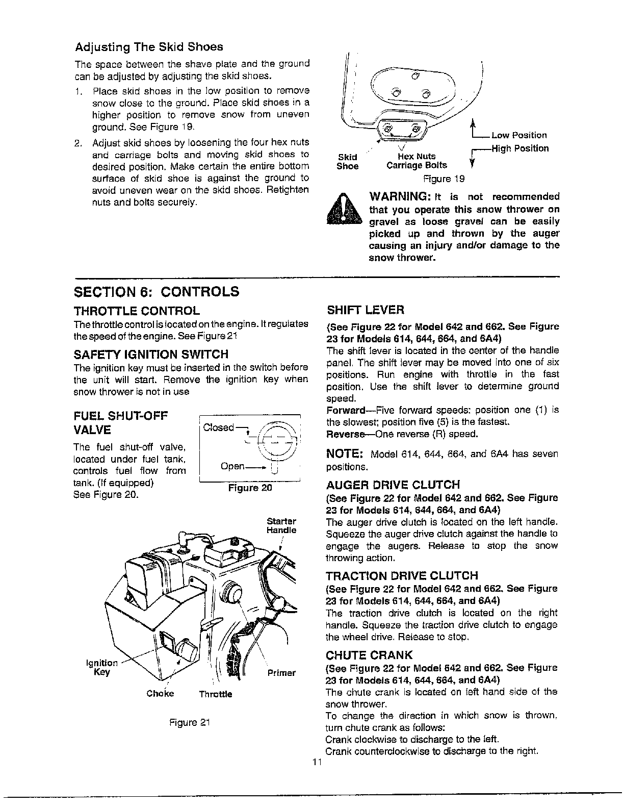 MTD 614E assembly instructions/controls diagram
