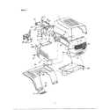 MTD 13AU694H062 hood/grille/side panels/dash-style 3 diagram
