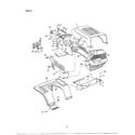 MTD 13AU694H062 hood/grille/side panels/dash-style 4 diagram