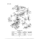MTD 13AU694H062 frame/rear wheel chart/transmission diagram