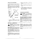 MTD SERIES 260 adjustments/lubrication diagram