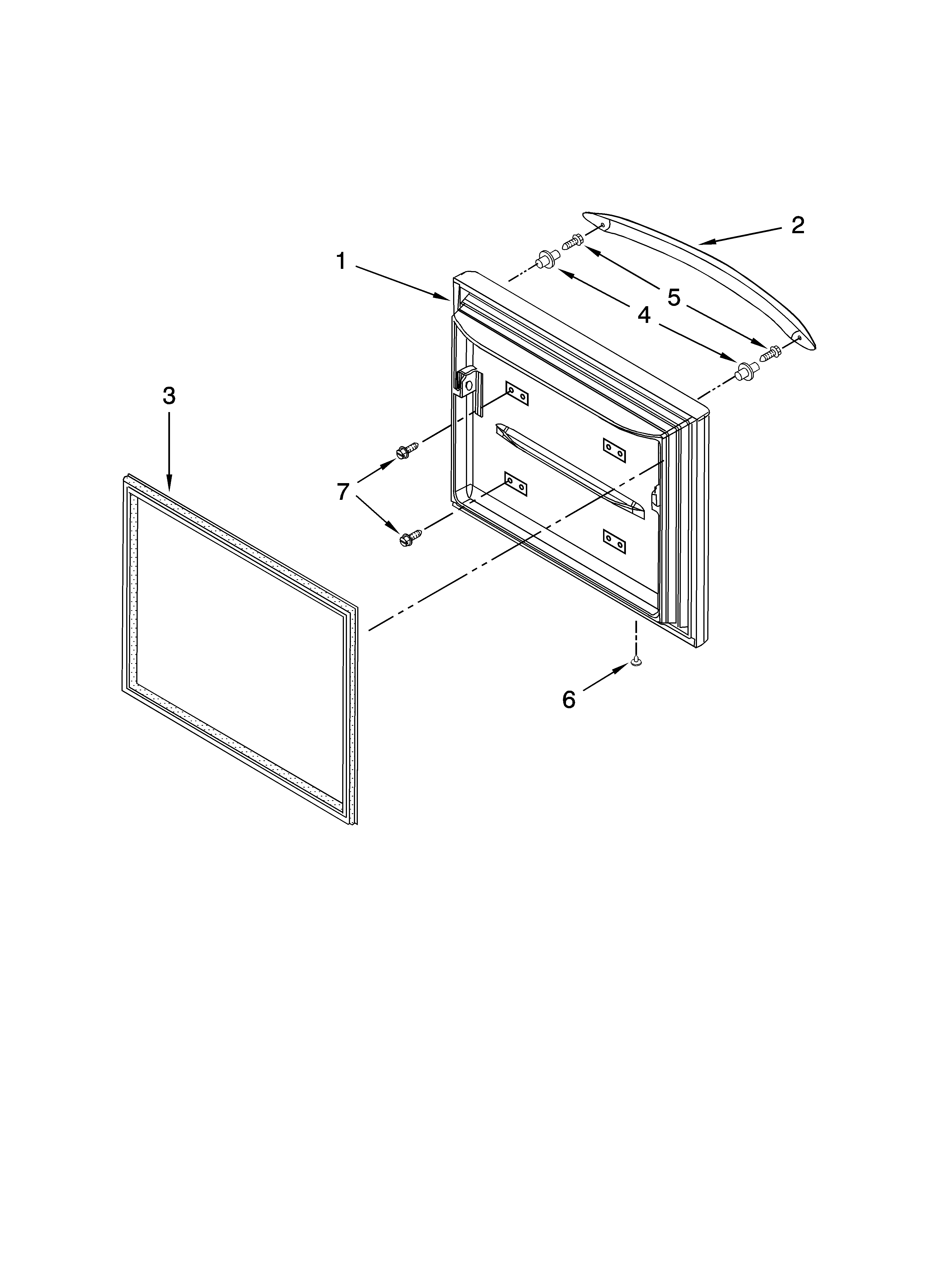 Whirlpool GB2SHDXTS00 freezer door parts diagram