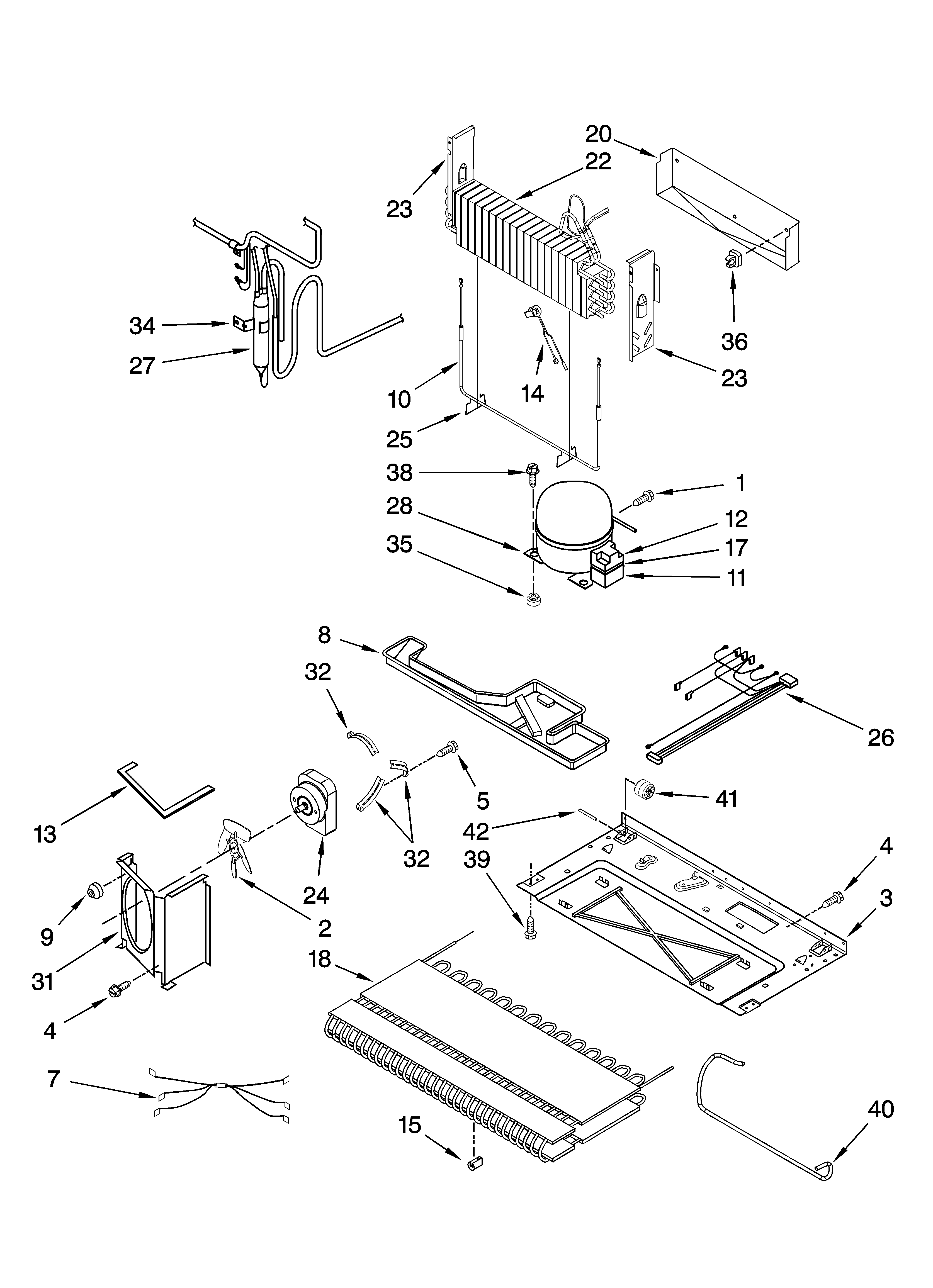 Whirlpool GX5FHTXTS00 unit parts diagram