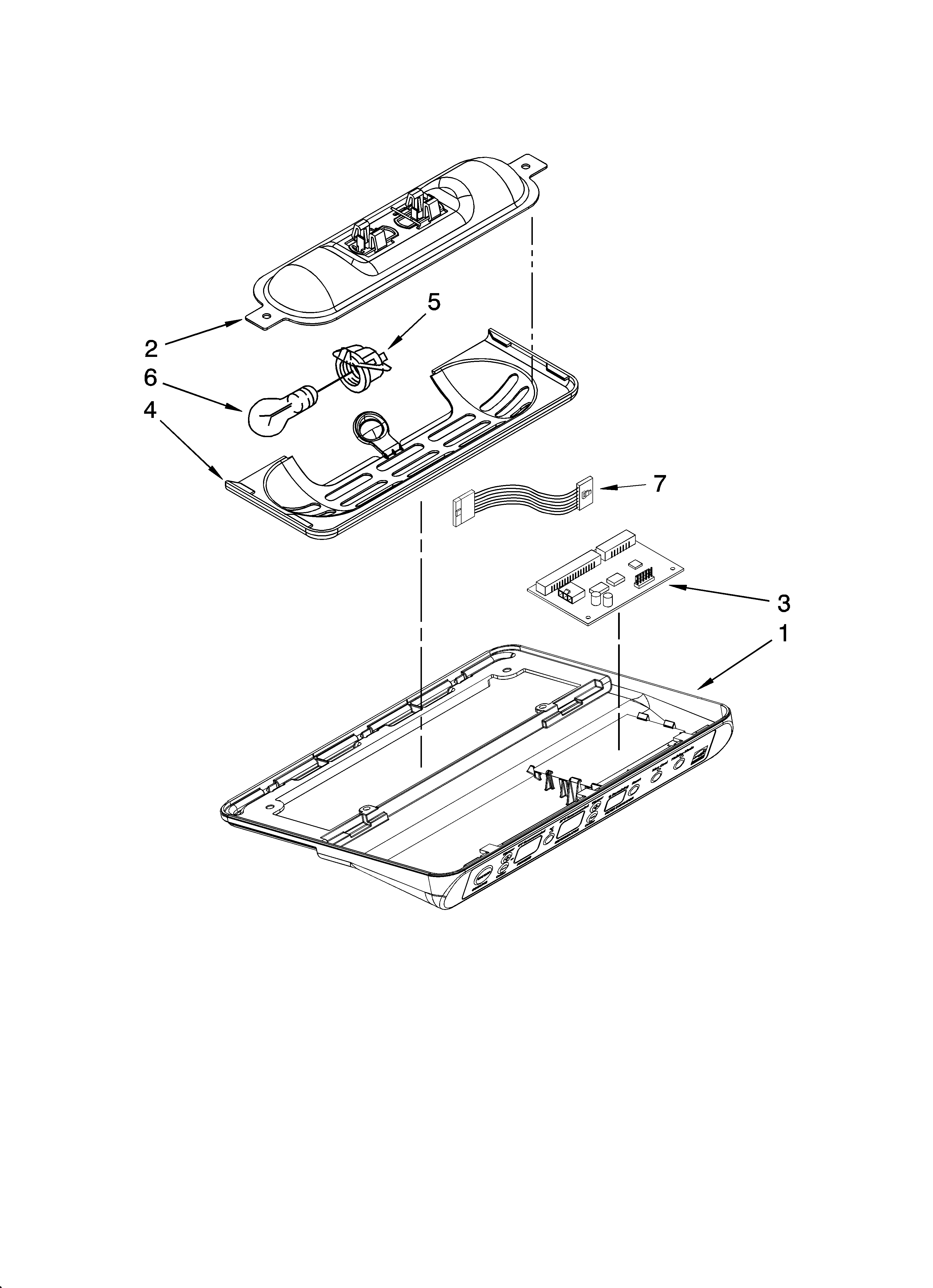 KitchenAid KSCS25FSMS03 control parts diagram