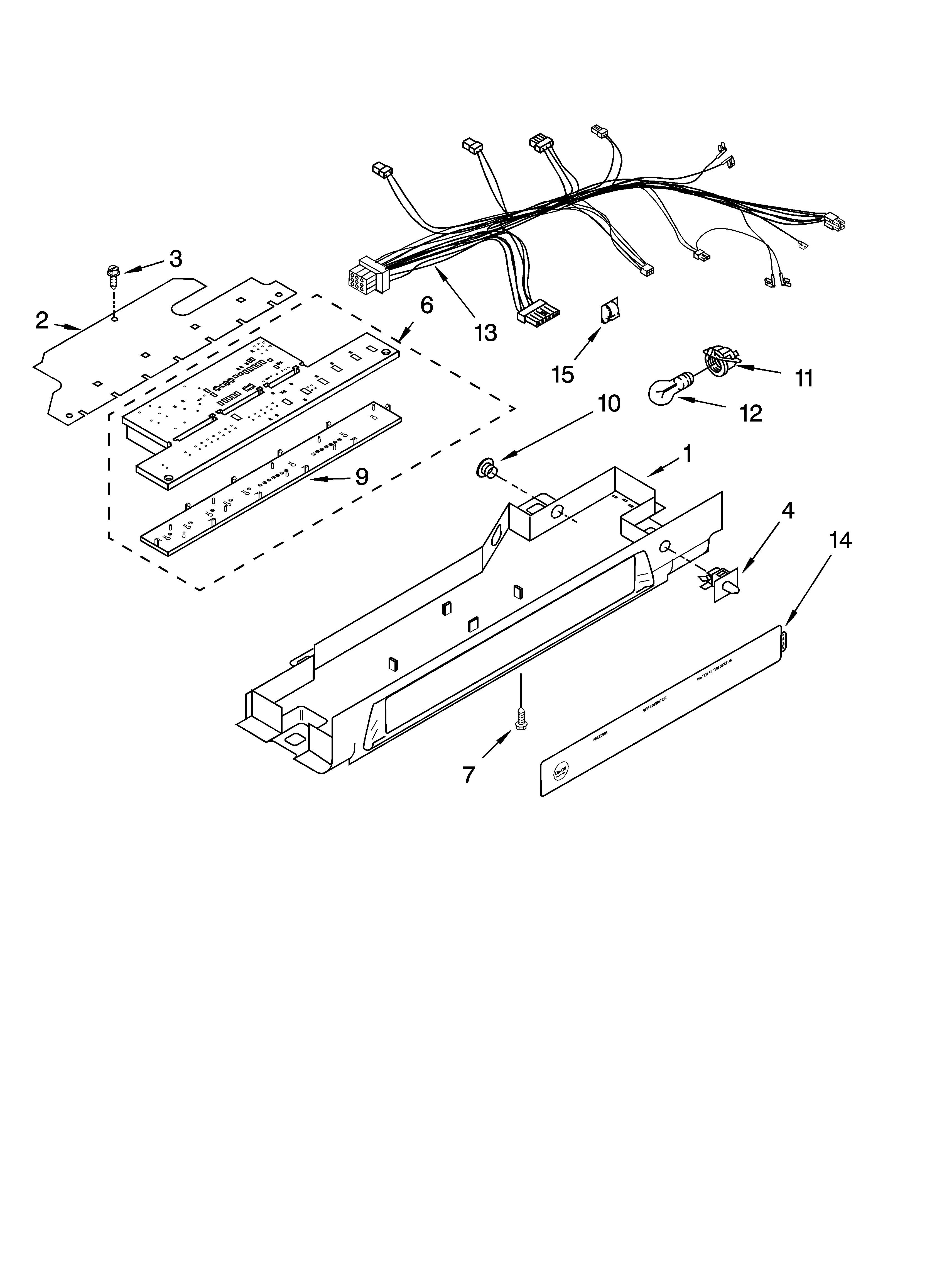 KitchenAid KSRP22FSMS02 control parts, optional parts (not included) diagram