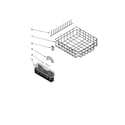 KitchenAid KUDK03FTWH0 lower rack parts, optional parts (not included) diagram