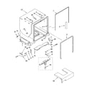 KitchenAid KUDU03STSS0 tub and frame parts diagram