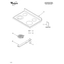 Whirlpool RF362LXTT1 cooktop parts diagram