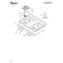 Whirlpool SF272LXTD1 cooktop parts diagram