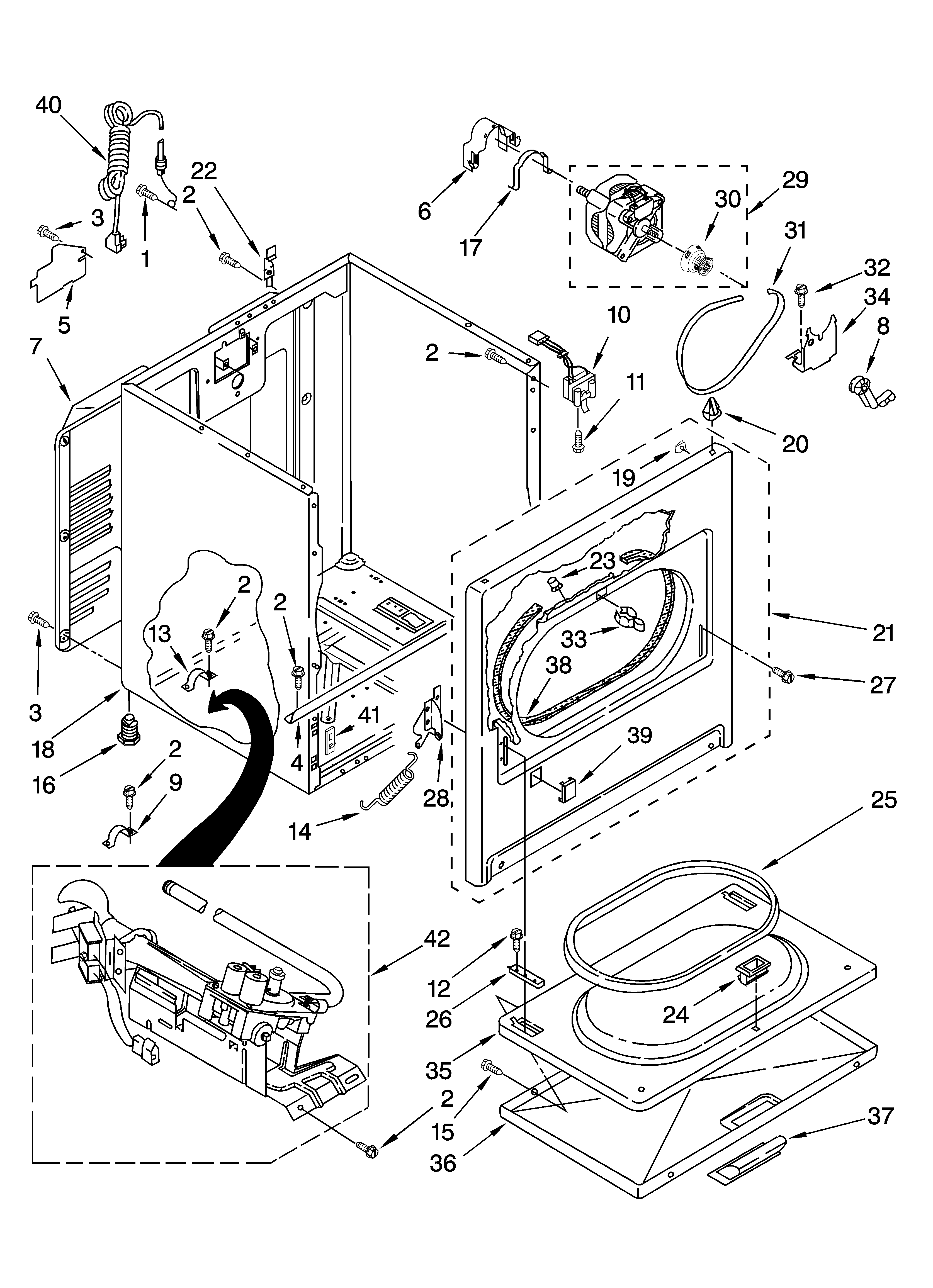 Maytag 7MMGD6630TQ1 cabinet parts diagram