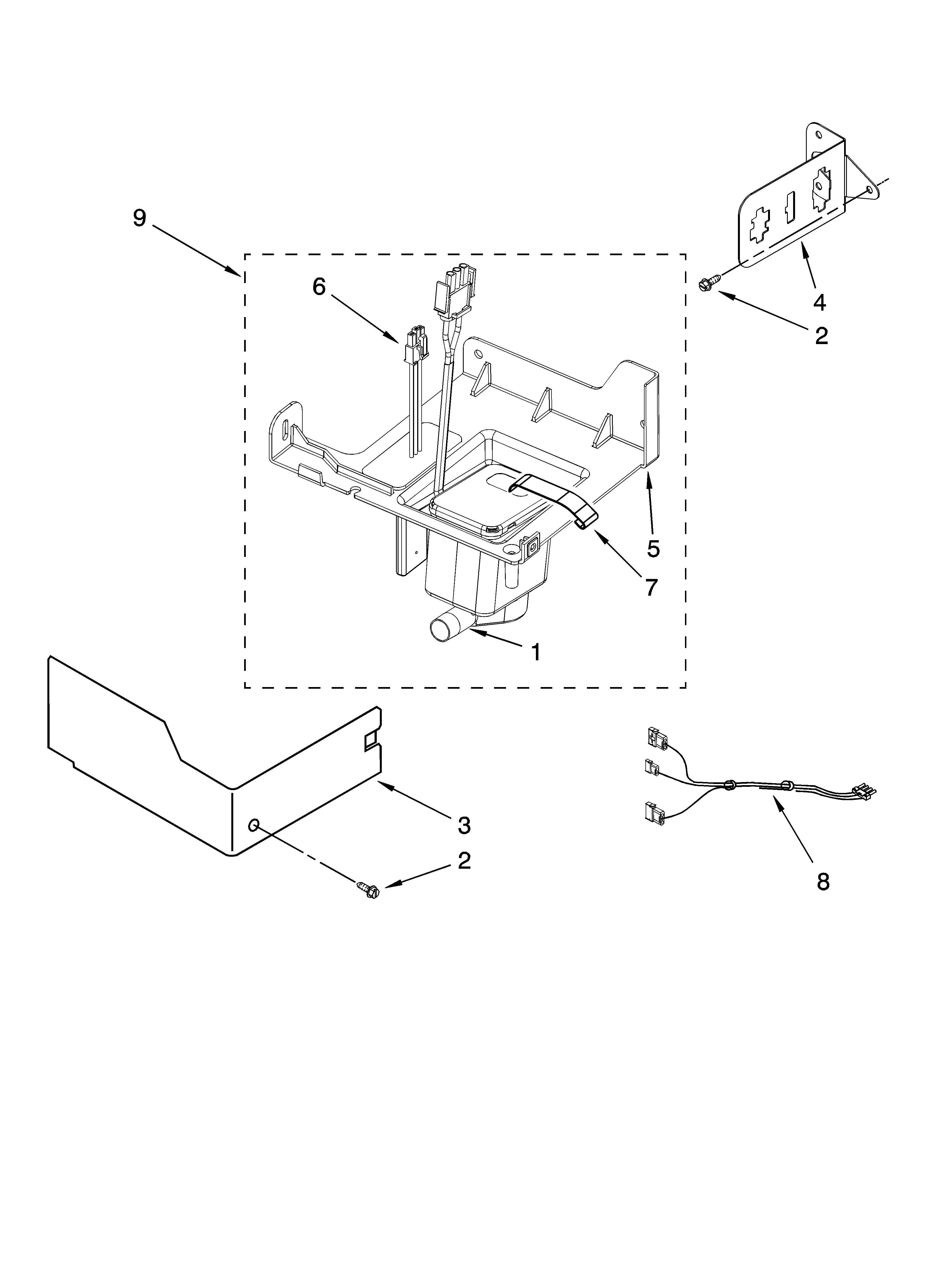 Jenn-Air JIM158XBCX0 pump parts diagram