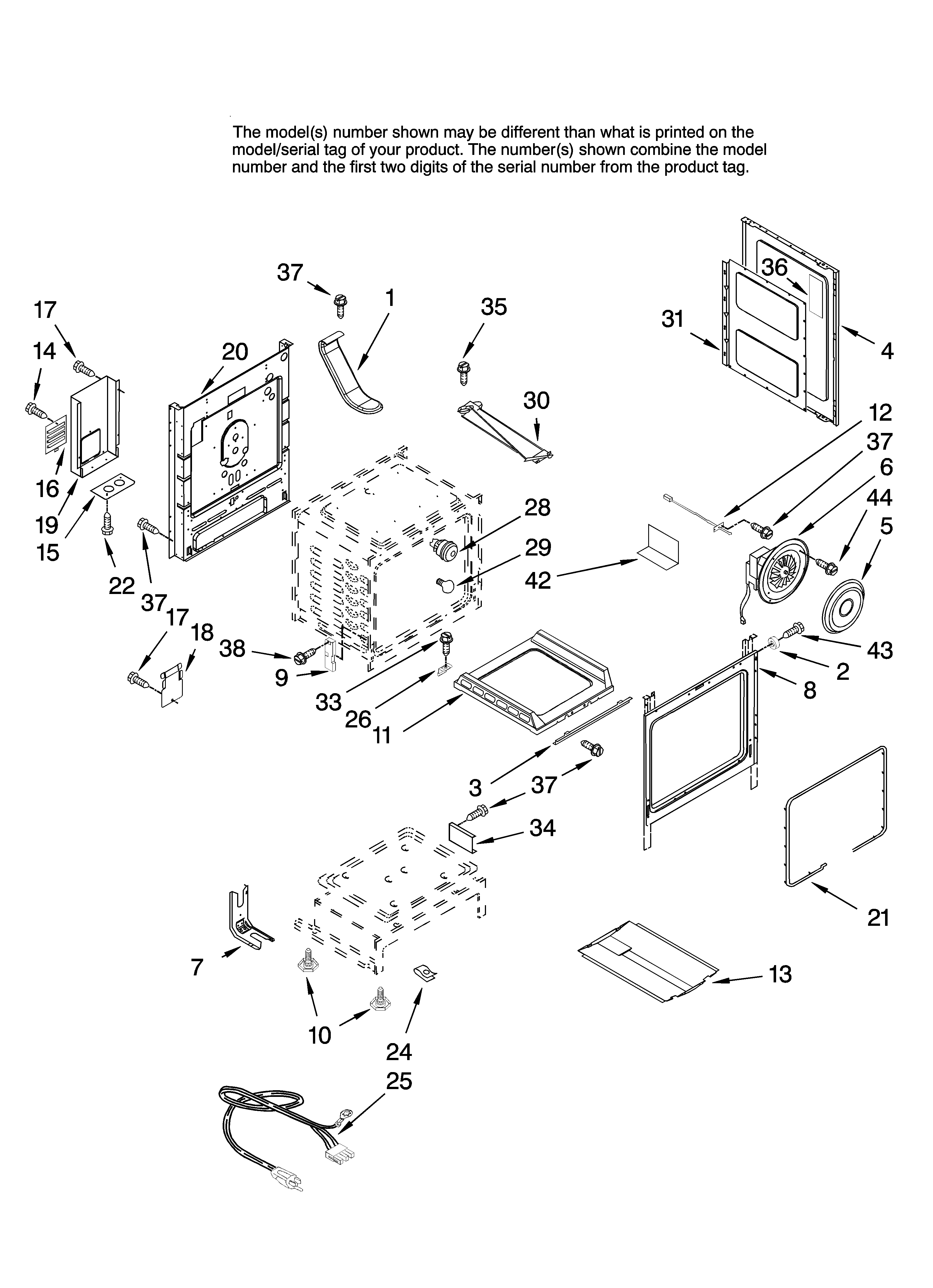 Maytag MGRH865QDQ12 chassis parts diagram