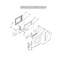 Maytag MGRH865QDB12 door parts diagram