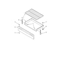 Whirlpool RF262LXST3 drawer & broiler parts diagram