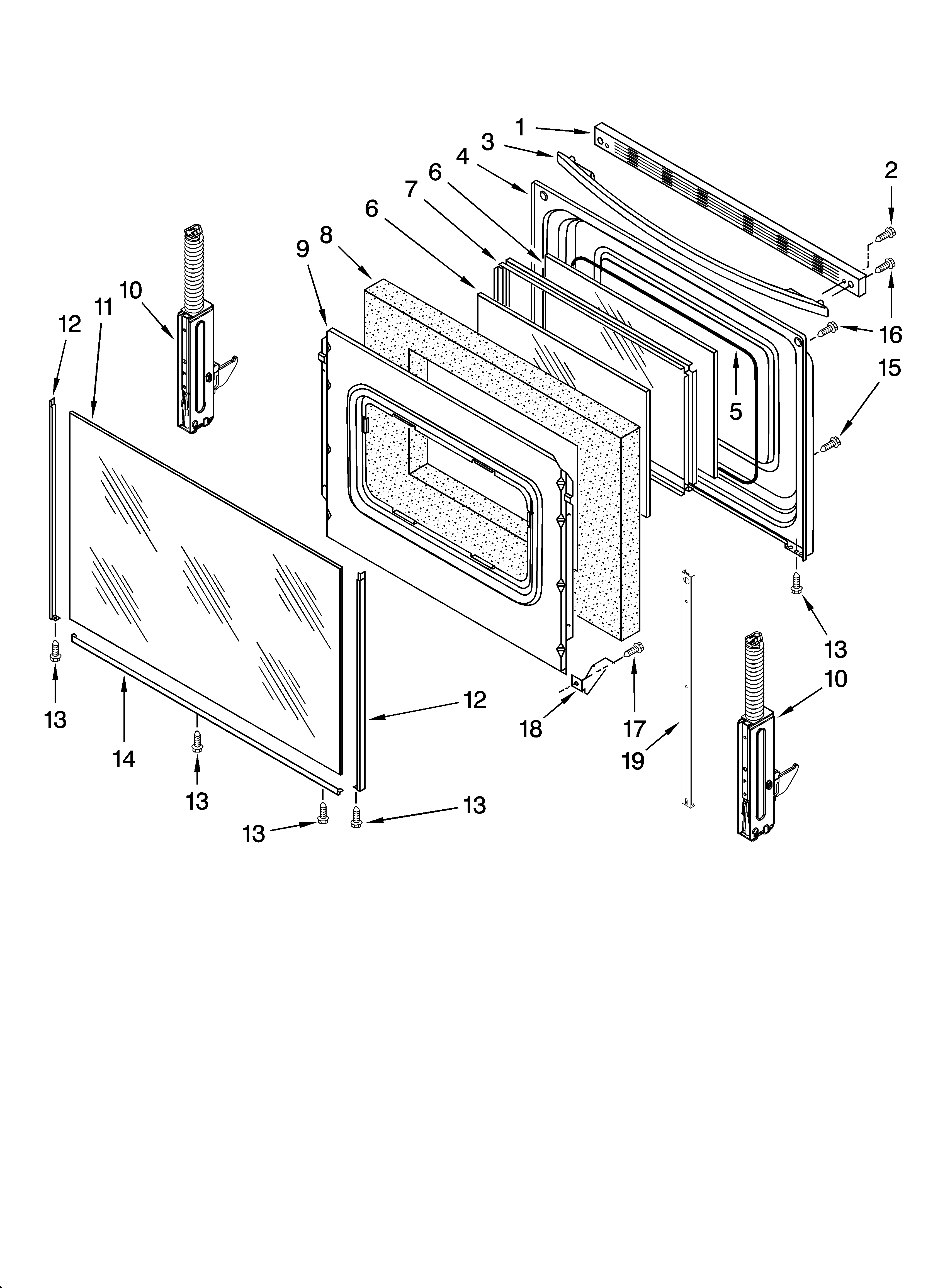Whirlpool RF265LXTQ2 door parts, optional parts diagram