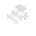 Whirlpool RF362LXTS2 drawer & broiler parts diagram