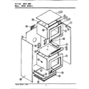 Jenn-Air W256W body (w256b&bc) (w256b) (w256b-c) diagram