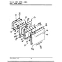 Jenn-Air W256W door (w256) (w256) diagram