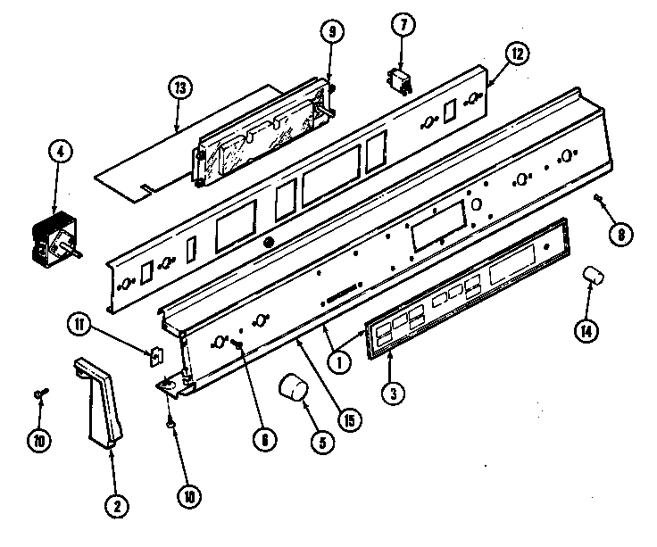 Jenn-Air D156W control panel (d156b, d156w) (d156b) (d156w) diagram