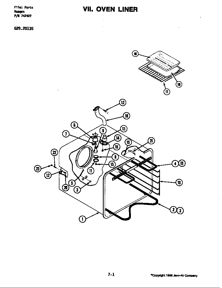 Jenn-Air 20135 oven diagram