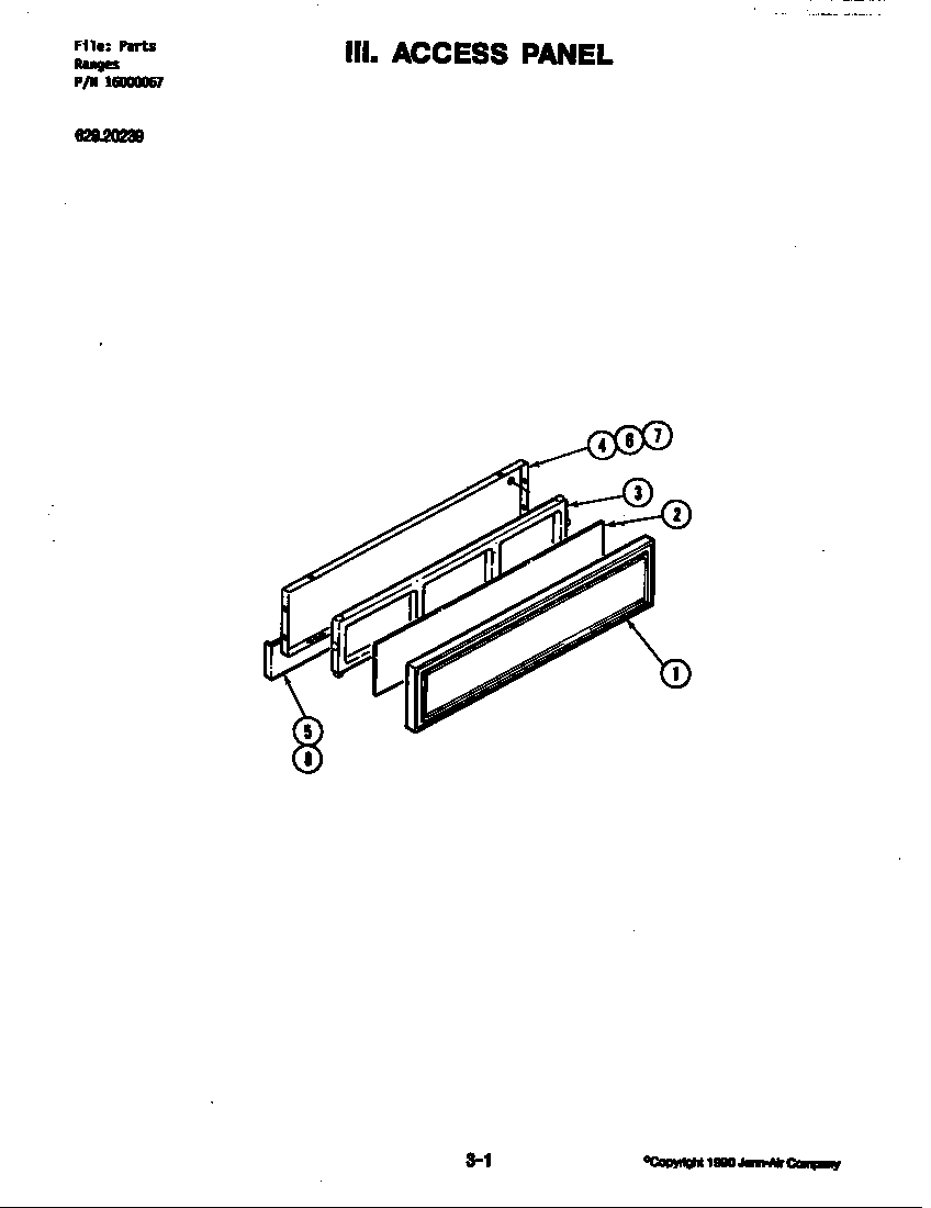 Jenn-Air 20239 access panel diagram