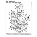 Jenn-Air CCS447B-C top assembly diagram