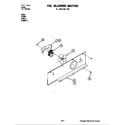 Jenn-Air S166 blower motor diagram