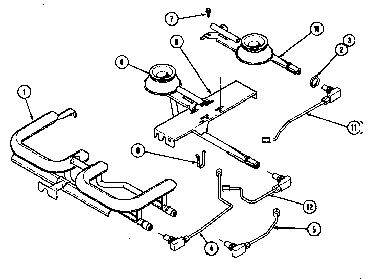 Jenn-Air 12103 burner assembly diagram