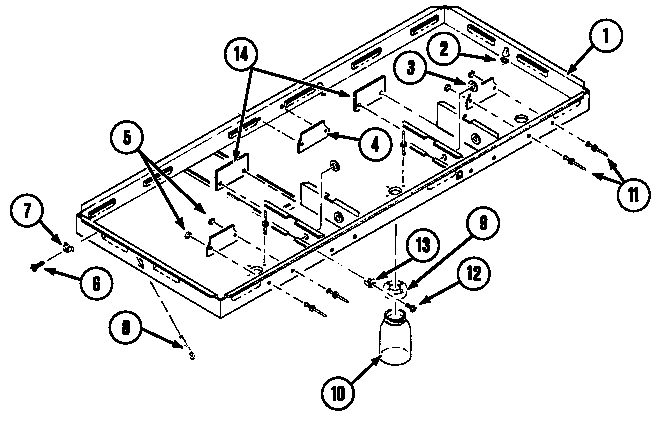 Jenn-Air C301 burner box diagram