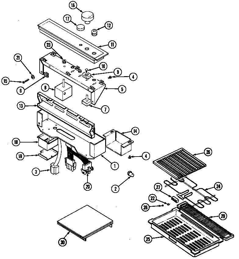 Jenn-Air CP120B-C control panel (cp120w-c, s-c, b-c) (cp120b-c) (cp120s-c) (cp120w-c) diagram