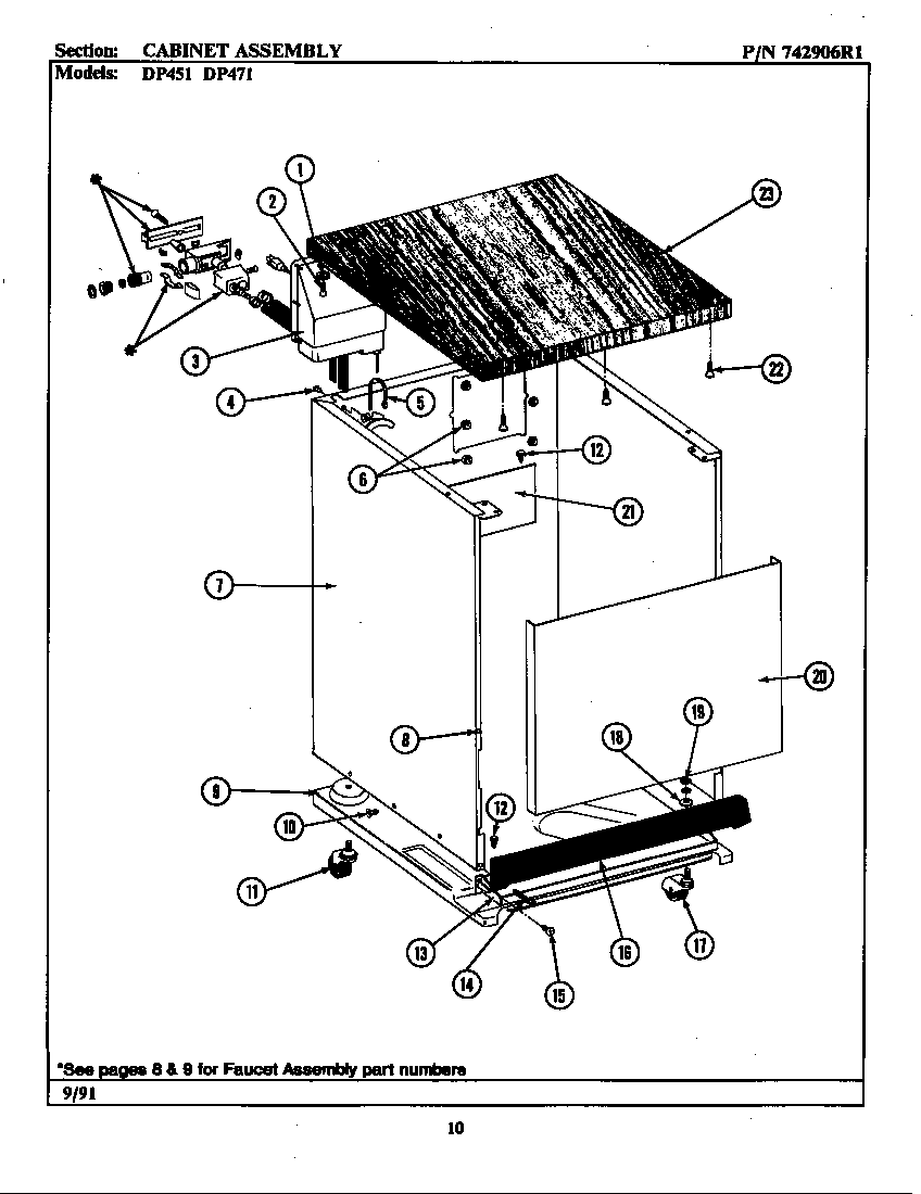 Jenn-Air DP451 cabinet assembly (dp451) (dp451) diagram