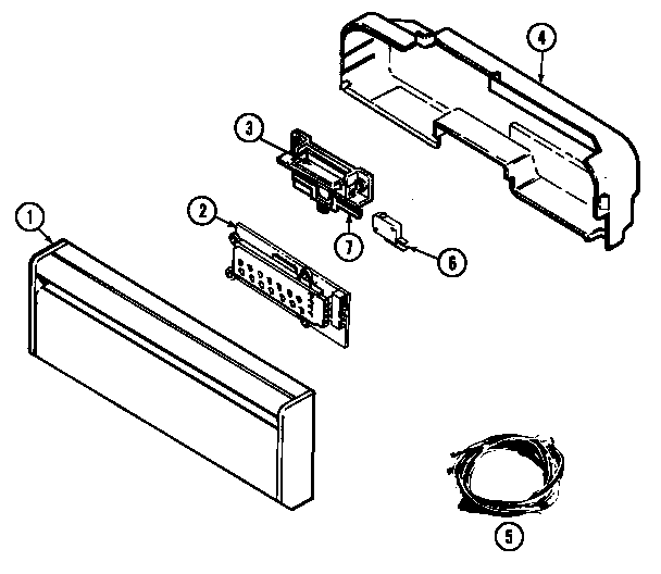 Jenn-Air DW960B control panel diagram