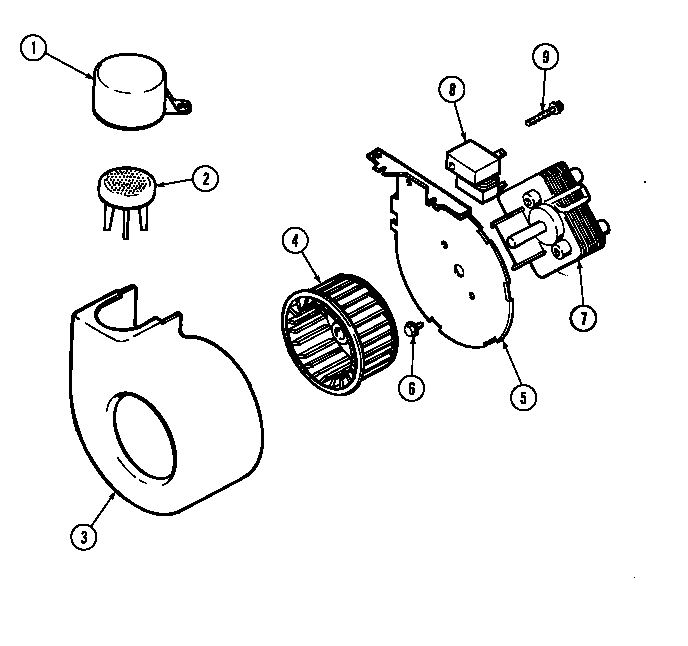 Jenn-Air DW960B blower diagram