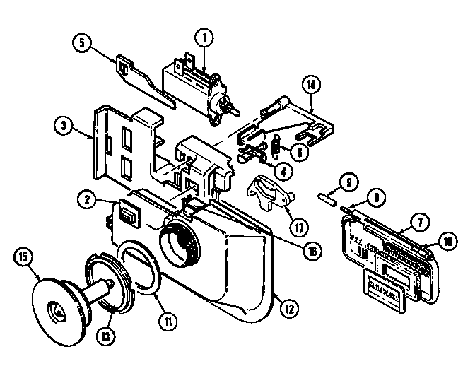 Jenn-Air DW980W rinse aid assembly diagram