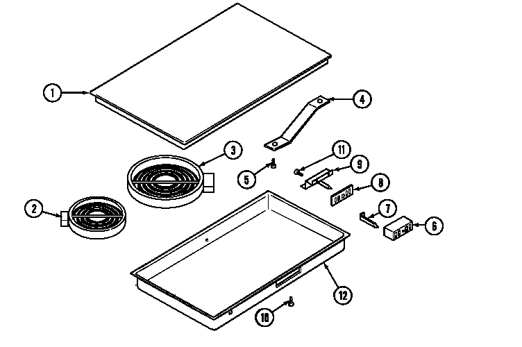 Jenn-Air AH150B accessories (glass cartridge) diagram
