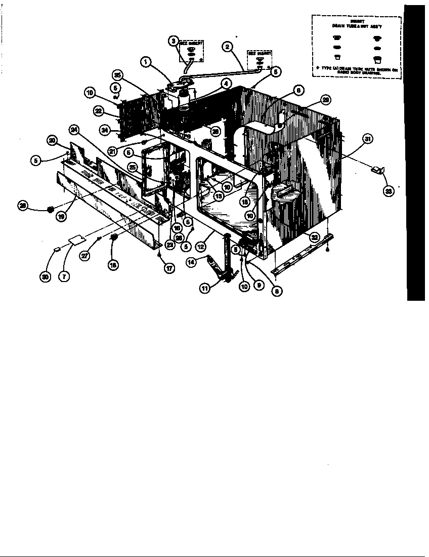 Jenn-Air 4770 basic body diagram