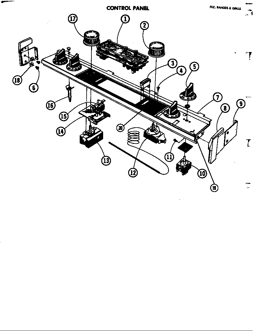 Jenn-Air 4770 control panel (4760) (4770) (88168) (88169) diagram