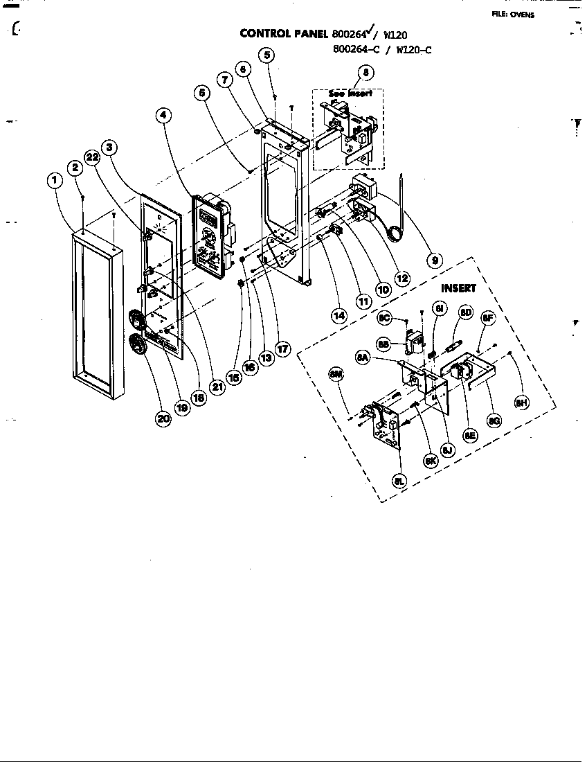 Jenn-Air 800181-C control panel diagram