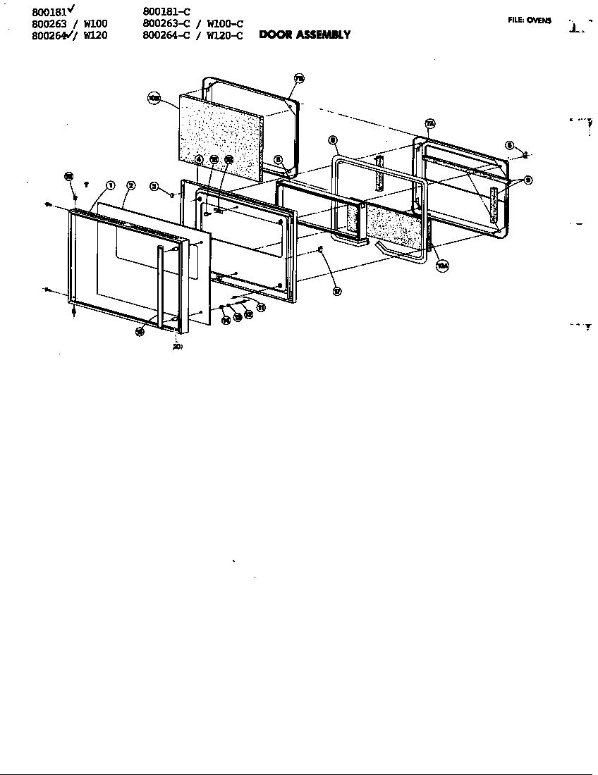 Jenn-Air 800264-C control panel diagram