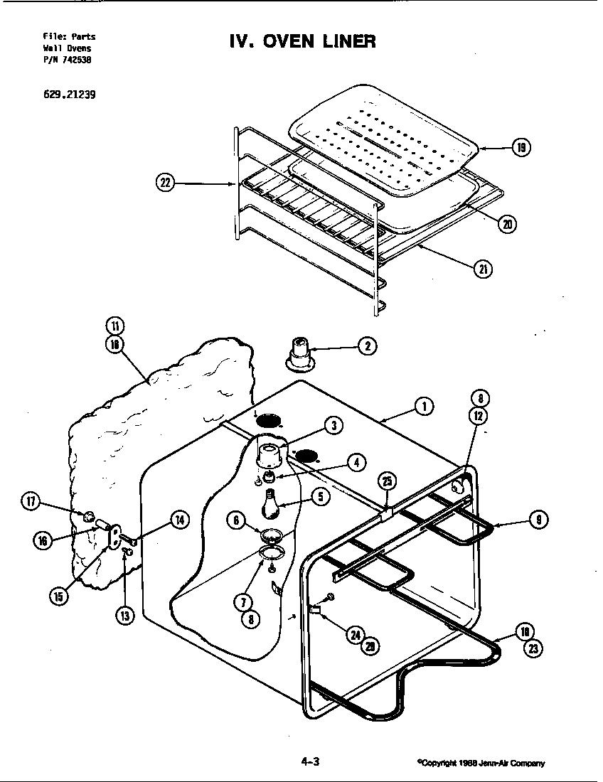 Jenn-Air 21239 oven diagram