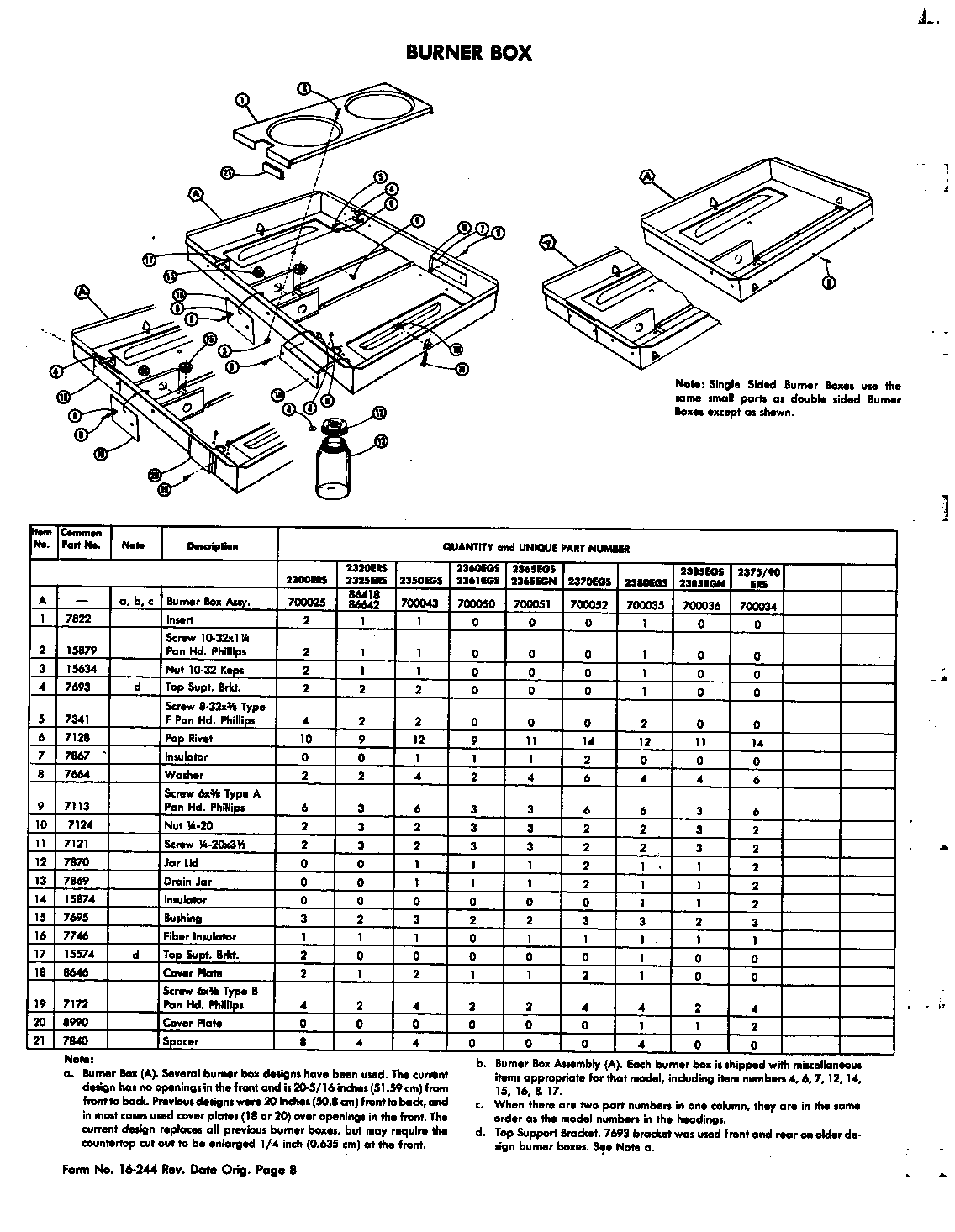Jenn-Air 2480 burner box diagram