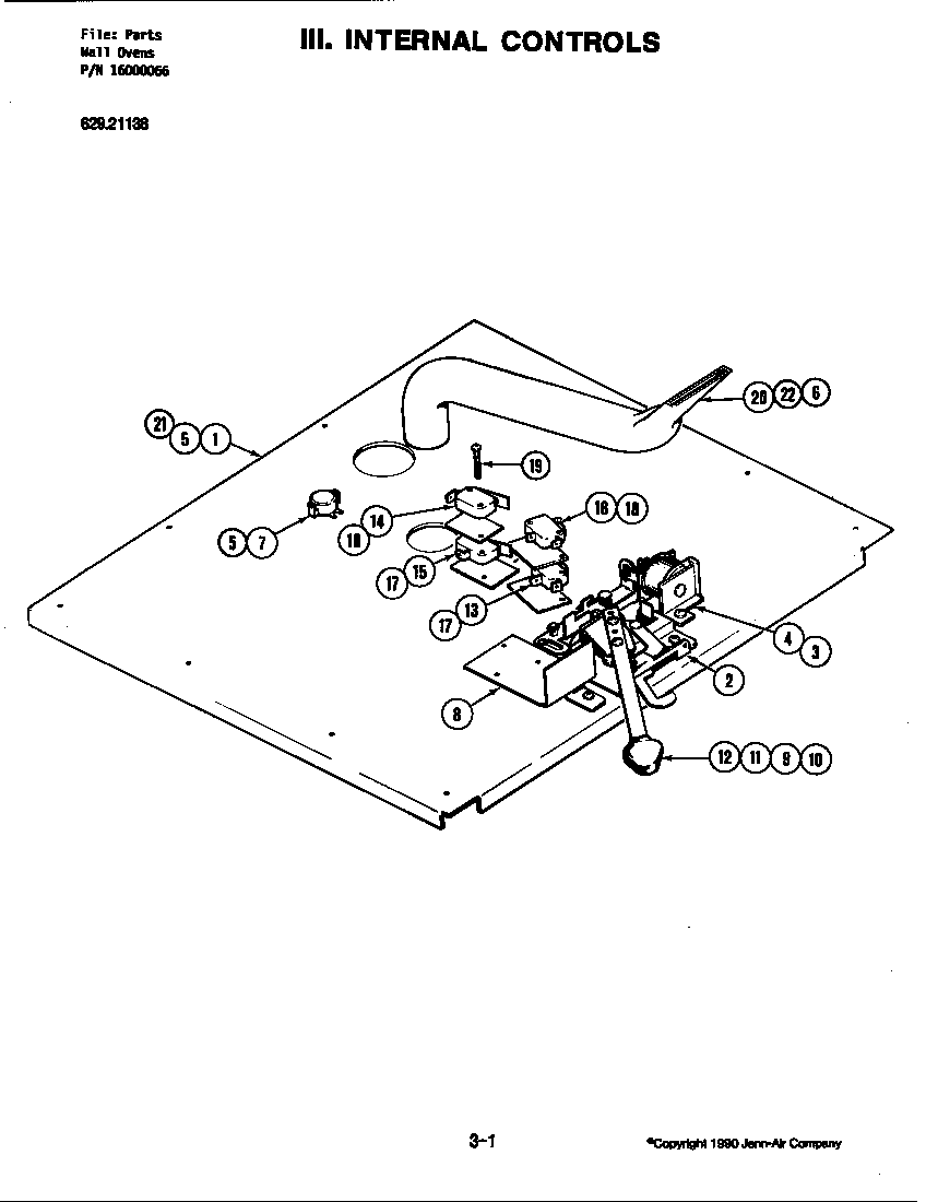 Kenmore 62942019 internal controls diagram