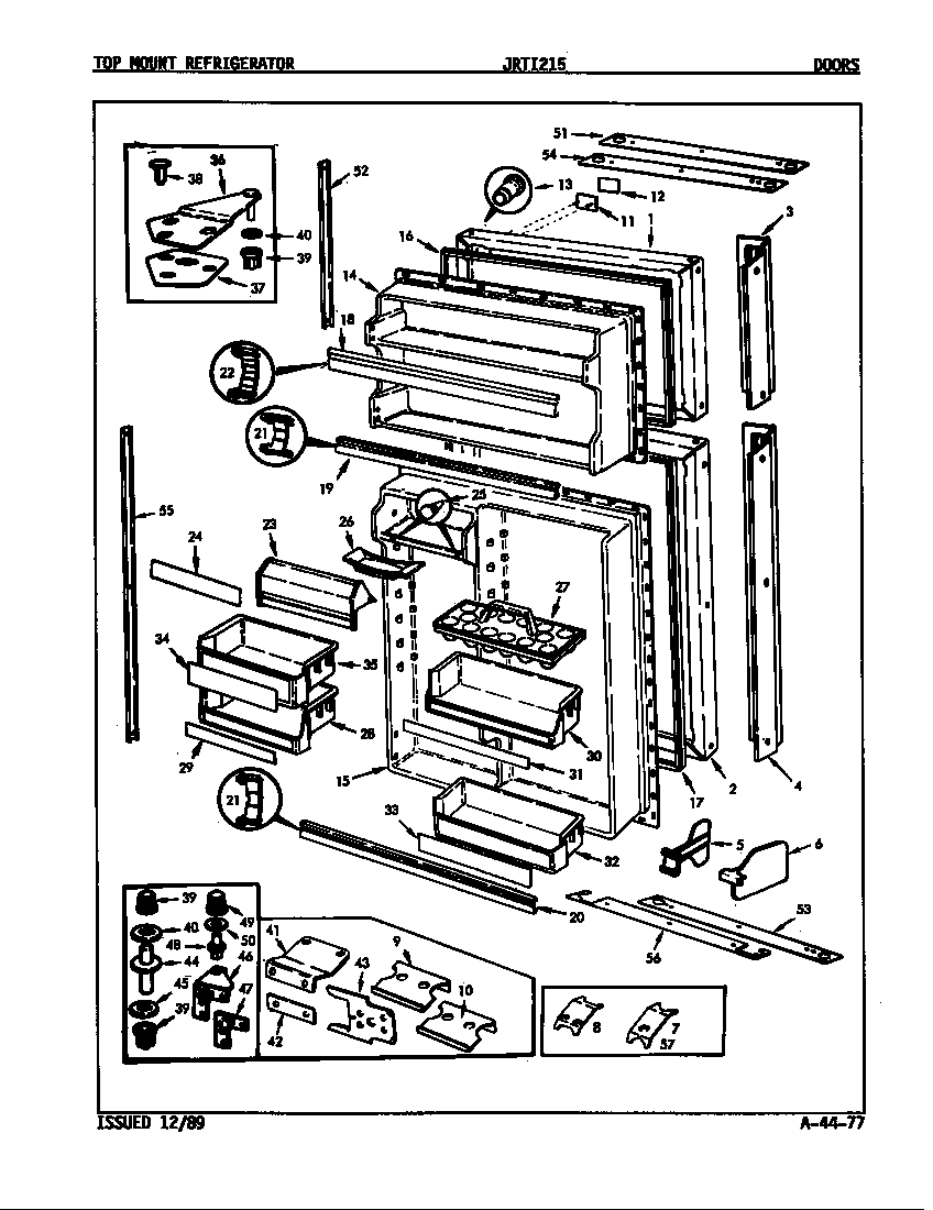 Jenn-Air JRTI215/9C67B doors diagram