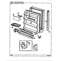 Jenn-Air JRTE175W/DJ31A fresh food door (b/m dj31a) diagram
