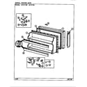 Jenn-Air JRTE175W/DJ31A freezer door (b/m dj31a) diagram