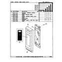 Jenn-Air WM236B control panel-upper (m166) diagram