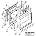 Jenn-Air WM236B door-upper (m166) diagram