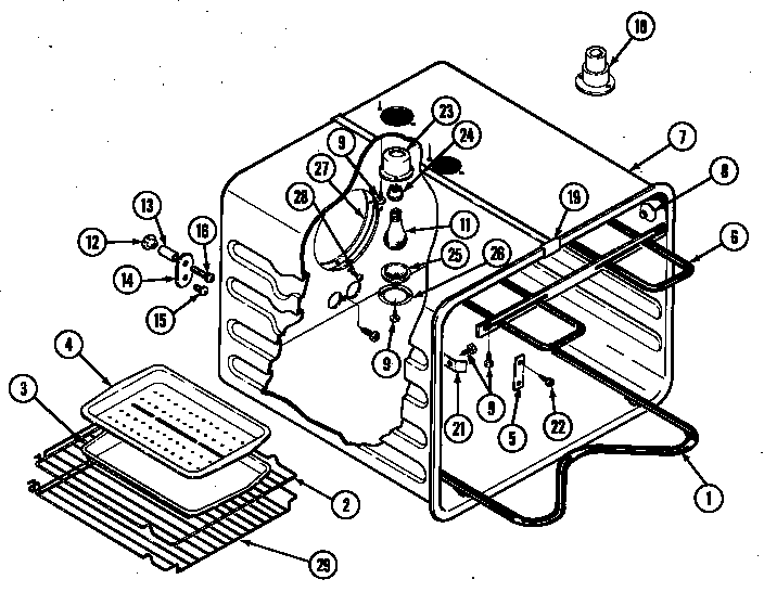 Jenn-Air WM236B liner (lower) diagram